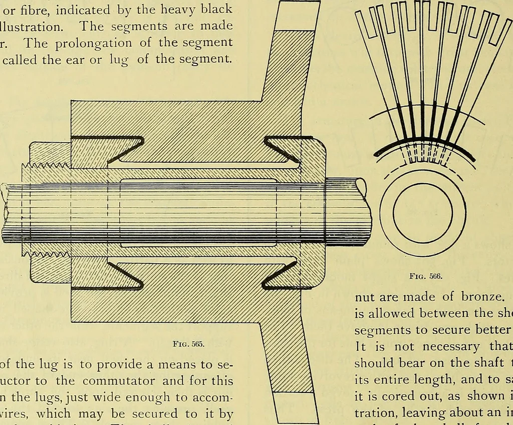 An illustration from Rogers' drawing and design; an educational treatise relating to linear drawing; machine design; working drawings; transmission methods; steam, electrical and metal working machines and parts; lathes; boiler and parts; instruments and their use; tables, etc, 1913, leaf 371