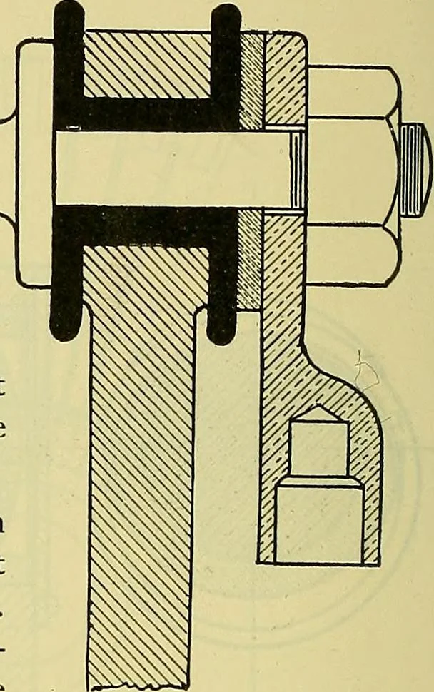 An illustration from Rogers' drawing and design; an educational treatise relating to linear drawing; machine design; working drawings; transmission methods; steam, electrical and metal working machines and parts; lathes; boiler and parts; instruments and their use; tables, etc, 1913, leaf 373