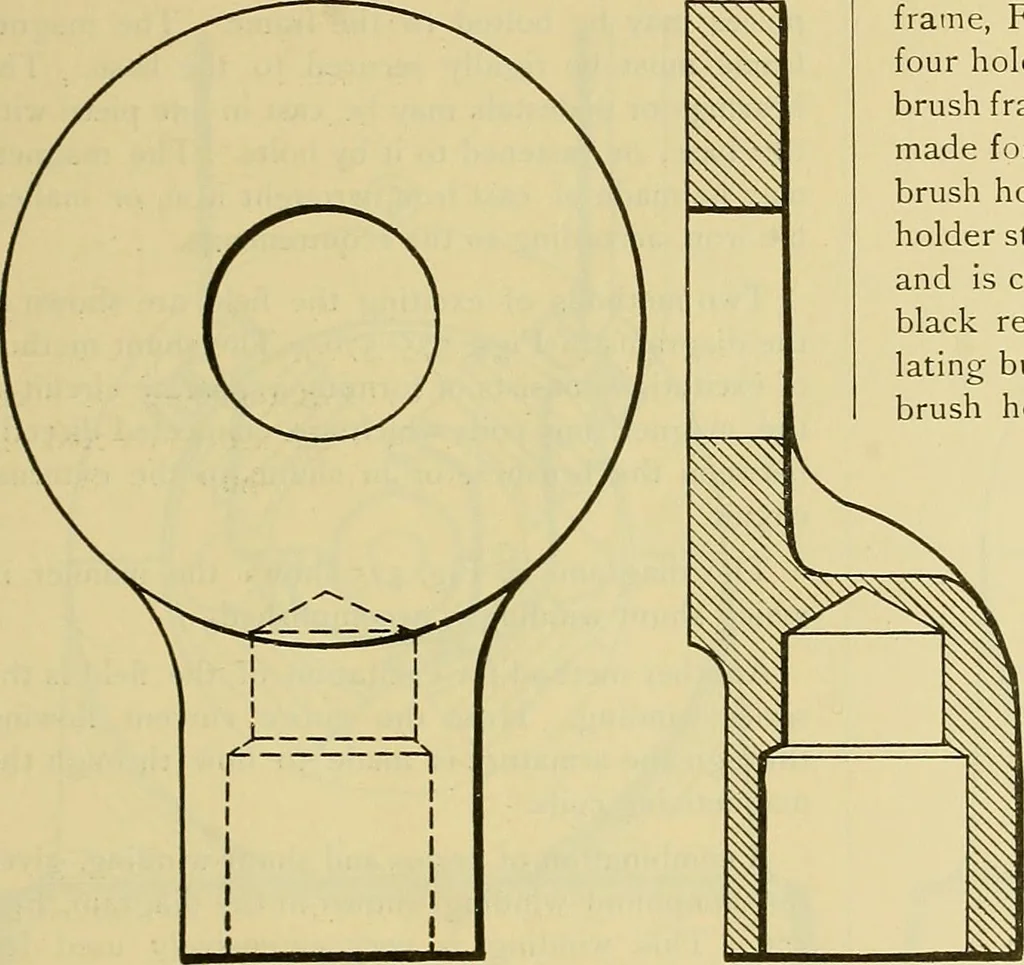 An illustration from Rogers' drawing and design; an educational treatise relating to linear drawing; machine design; working drawings; transmission methods; steam, electrical and metal working machines and parts; lathes; boiler and parts; instruments and their use; tables, etc, 1913, leaf 374