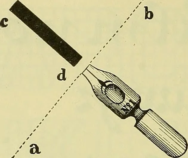 An illustration from Rogers' drawing and design; an educational treatise relating to linear drawing; machine design; working drawings; transmission methods; steam, electrical and metal working machines and parts; lathes; boiler and parts; instruments and their use; tables, etc, 1913, leaf 45