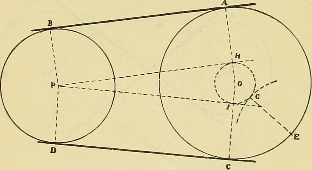 An illustration from Rogers' drawing and design; an educational treatise relating to linear drawing; machine design; working drawings; transmission methods; steam, electrical and metal working machines and parts; lathes; boiler and parts; instruments and their use; tables, etc, 1913, leaf 86