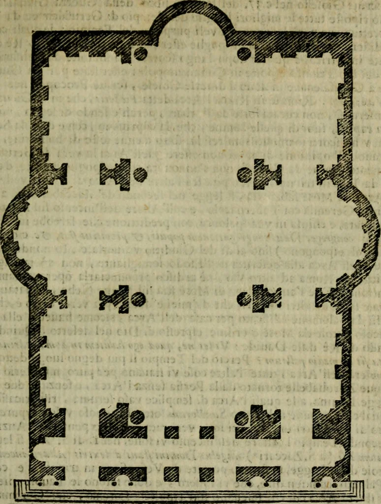 An illustration from Roma antica, 1666, leaf 154