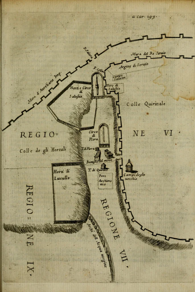 An illustration from Roma antica, 1666, leaf 220