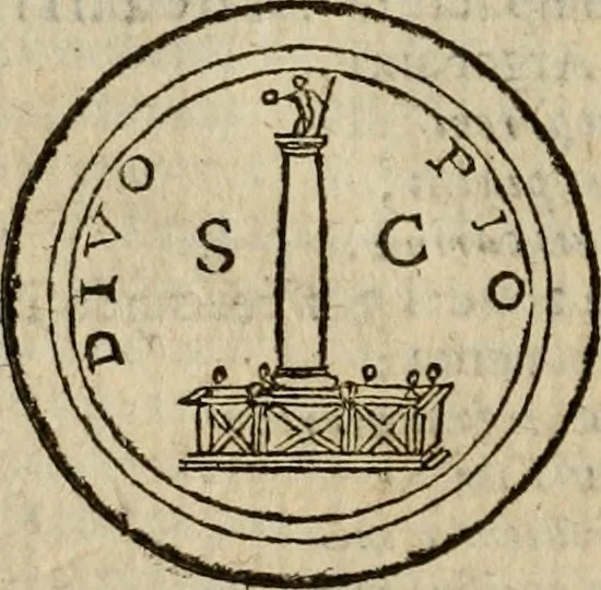 An illustration from Roma antica, 1666, leaf 403