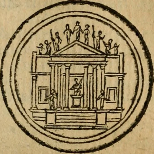 An illustration from Roma antica, 1666, leaf 435