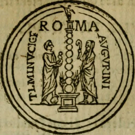 An illustration from Roma antica, 1666, leaf 498