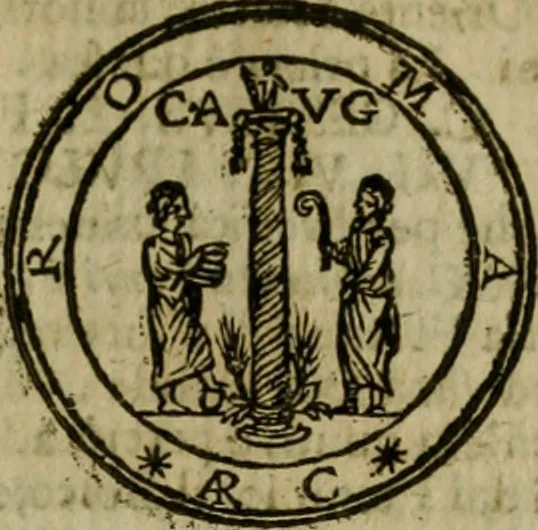 An illustration from Roma antica, 1666, leaf 498