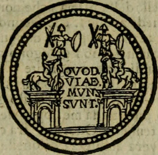 An illustration from Roma antica, 1666, leaf 50