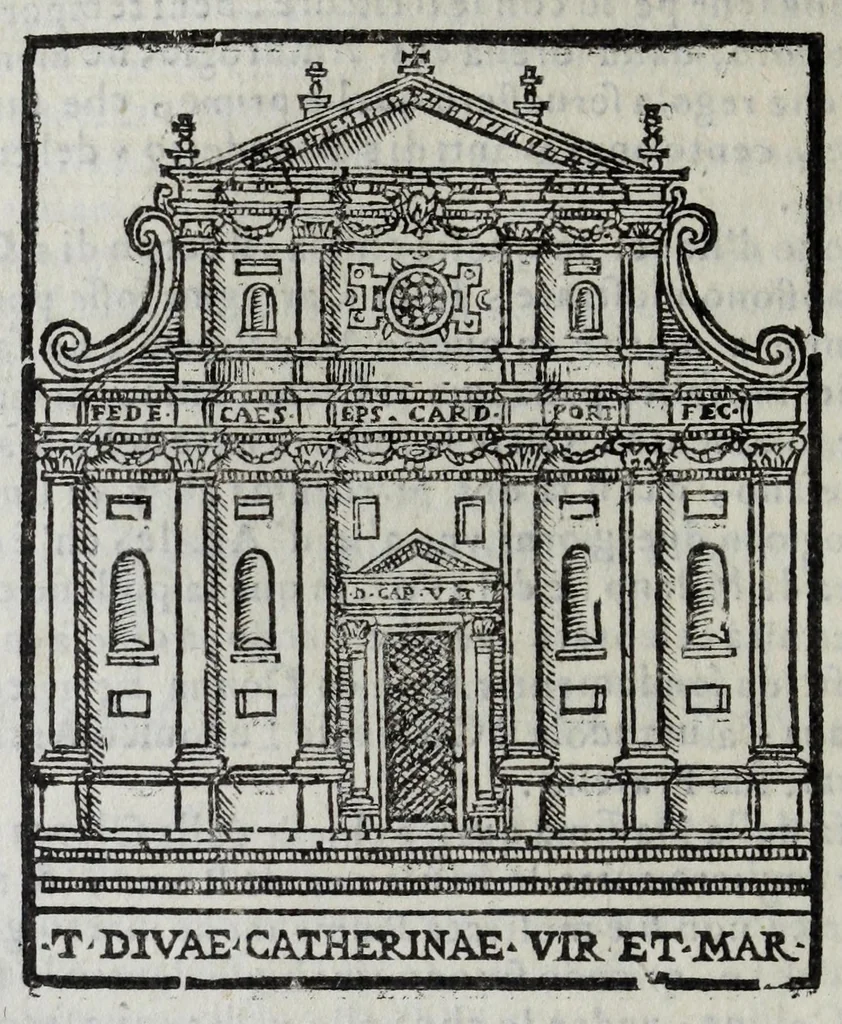 An illustration from Roma antica e moderna : nella quale si contengono chiese, monasterij, hospedali, compagnie, collegij, e seminarij, tempij, teatri, anfiteatri, naumachie, cerchi, fori, curie, palazzi, e statue, librerie, musei, pitture, scolture, & i nomi de gli artefici : indice de' sommi pontefici, imperatori, e duchi : con vna copiosissima tauola, & altre nuoue aggiunte, 1653, leaf 308