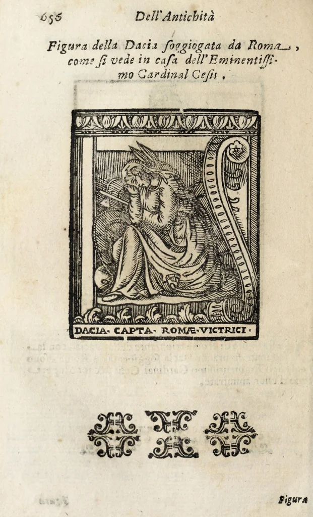 An illustration from Roma antica e moderna : nella quale si contengono chiese, monasterij, hospedali, compagnie, collegij e seminarij : tempij, teatri, anfiteatri, naumachie, cerchi, fori, curie, palazzi e statue : librarie, musei, pitture, scolture, & i nomi de gli artifici : indice de' sommi pontefici, imperatori, rè, e duchi : con vna copiosissima tauola, e aggiunta di tutte le cose notabili fatte sino al presente, 1677, leaf 696