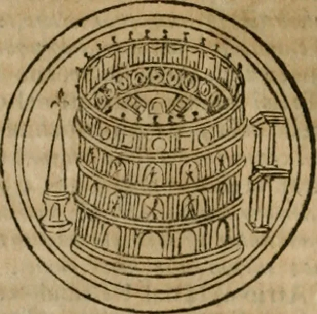 An illustration from Roma antica, 1666, leaf 167