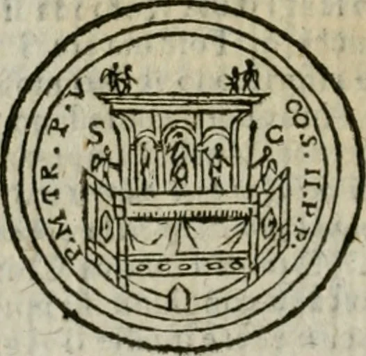 An illustration from Roma antica, 1666, leaf 379