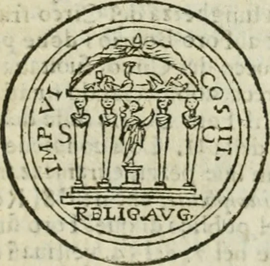 An illustration from Roma antica, 1666, leaf 462