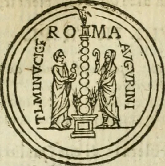 An illustration from Roma antica, 1666, leaf 498