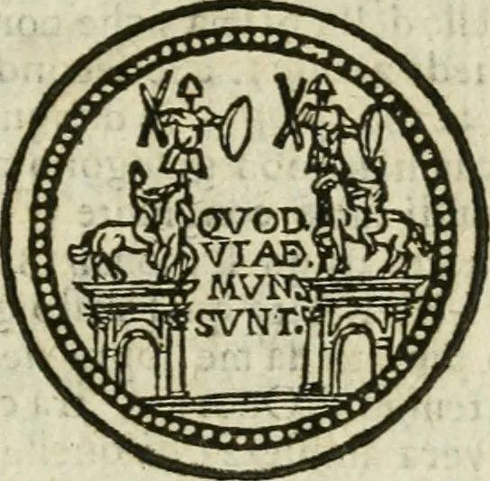 An illustration from Roma antica, 1666, leaf 52