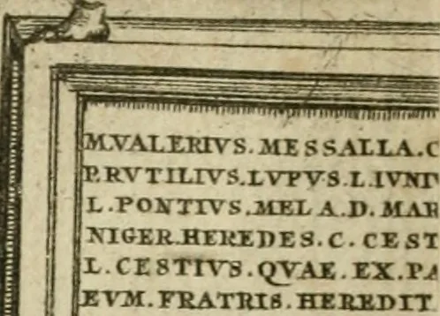 An illustration from Roma antica, 1666, leaf 588