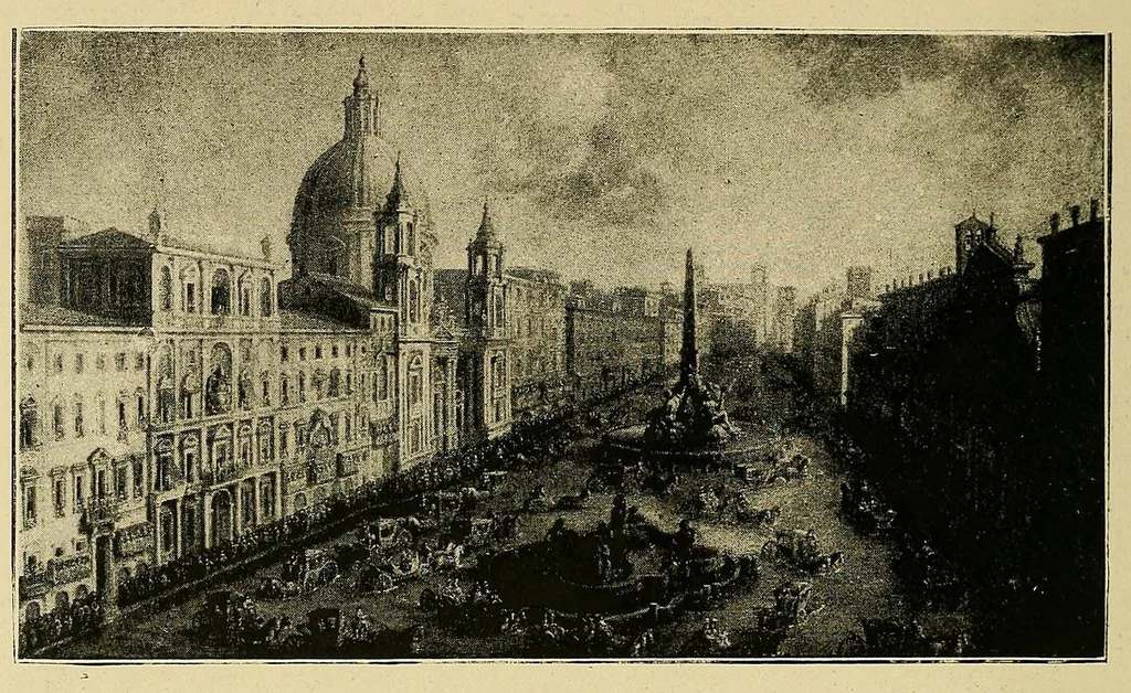 An illustration from Roma barocca, 1919, leaf 334