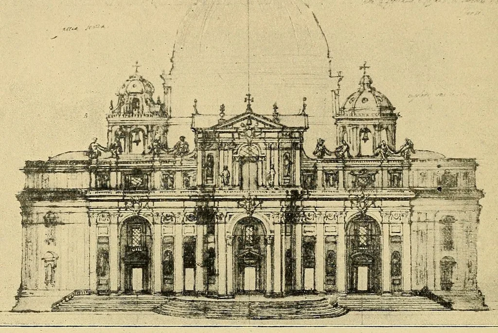 An illustration from Roma barocca, 1919, leaf 74
