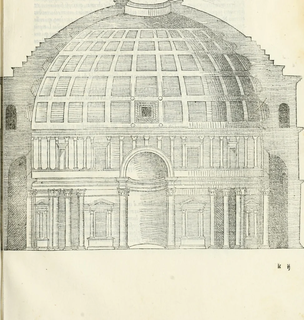 An illustration from Vrbis Romae topographia, 1544, leaf 118
