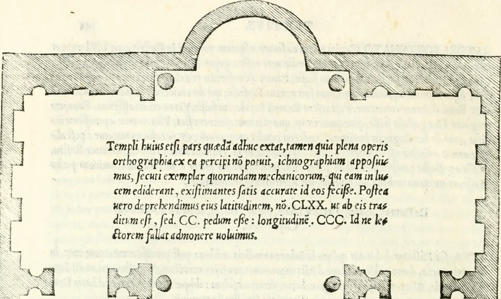 An illustration from Vrbis Romae topographia, 1544, leaf 61