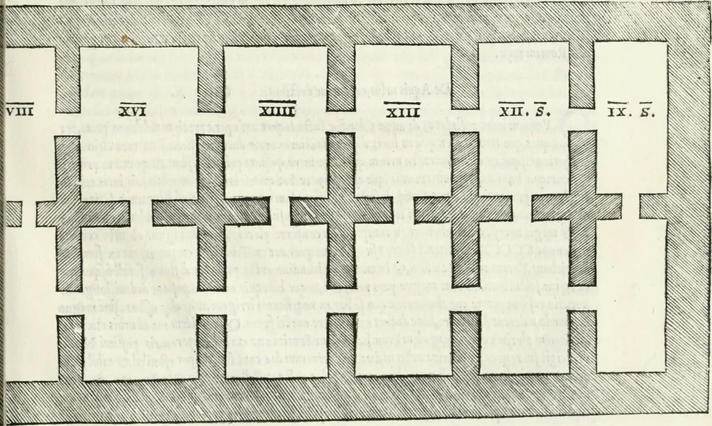 An illustration from Vrbis Romae topographia, 1544, leaf 86