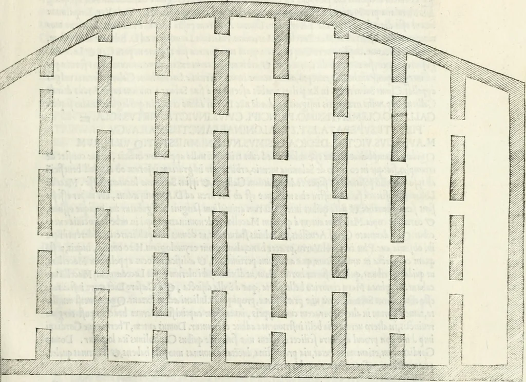 An illustration from Vrbis Romae topographia, 1544, leaf 96