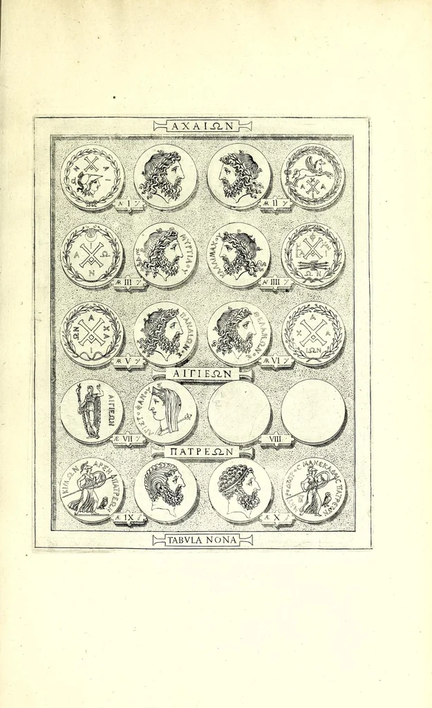 An illustration from Romanae et Graecae antiquitatis monumenta, e priscis numismatibus eruta, 1644, leaf 41