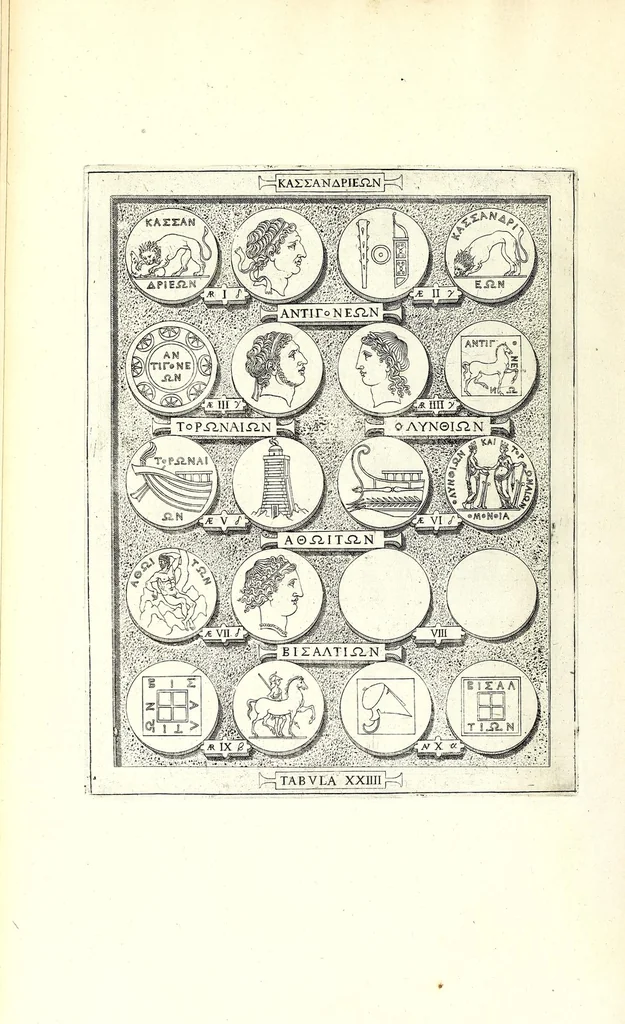 An illustration from Romanae et Graecae antiquitatis monumenta, e priscis numismatibus eruta, 1644, leaf 56