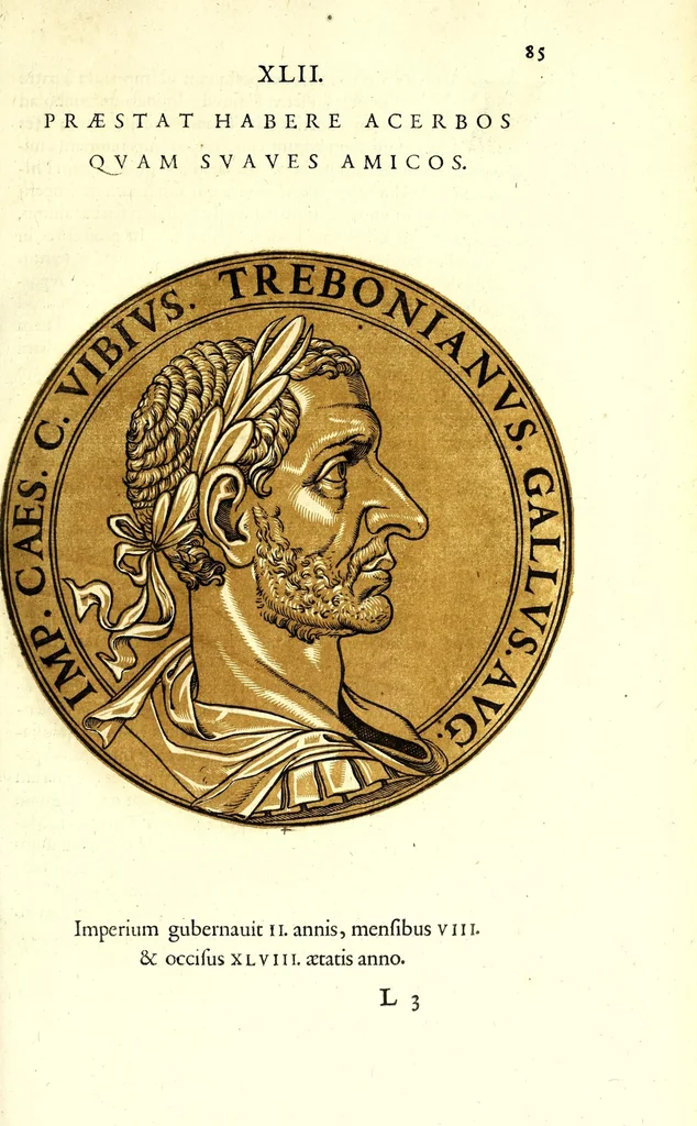 An illustration from Romanae et Graecae antiquitatis monumenta, e priscis numismatibus eruta, 1644, leaf 107