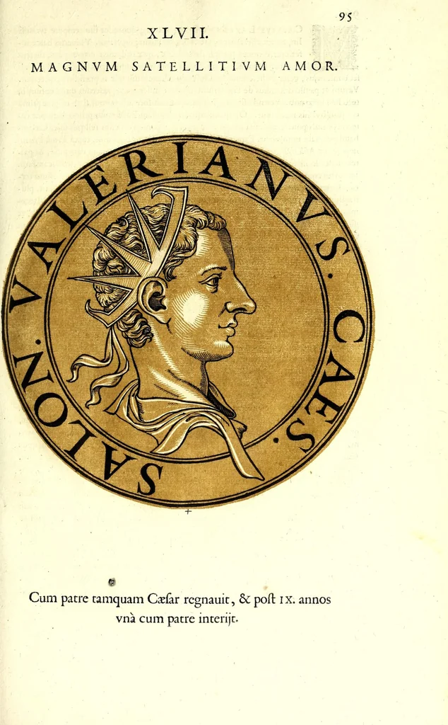 An illustration from Romanae et Graecae antiquitatis monumenta, e priscis numismatibus eruta, 1644, leaf 117