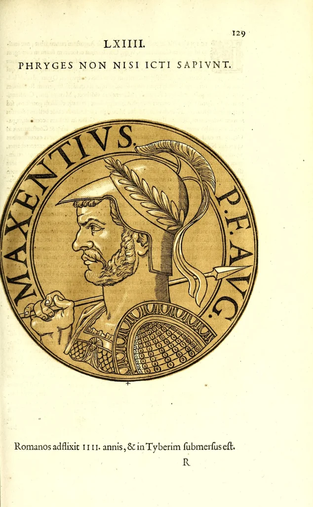 An illustration from Romanae et Graecae antiquitatis monumenta, e priscis numismatibus eruta, 1644, leaf 151