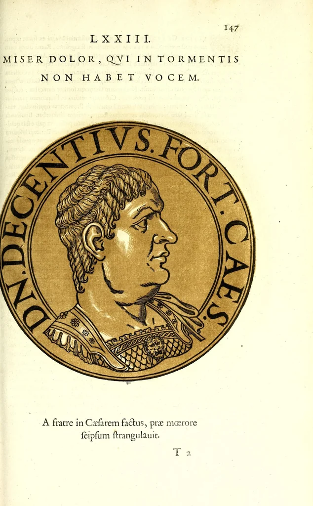 An illustration from Romanae et Graecae antiquitatis monumenta, e priscis numismatibus eruta, 1644, leaf 169