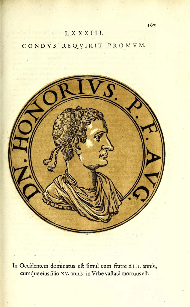 An illustration from Romanae et Graecae antiquitatis monumenta, e priscis numismatibus eruta, 1644, leaf 189