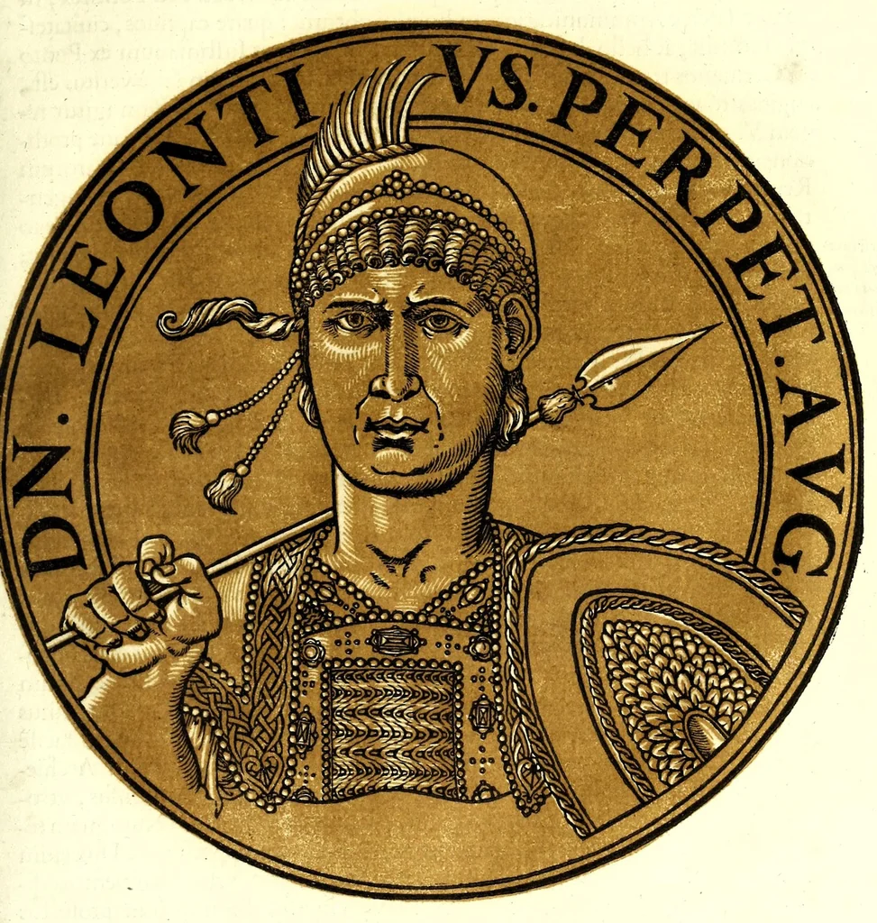 An illustration from Romanae et Graecae antiquitatis monumenta, e priscis numismatibus eruta, 1644, leaf 223