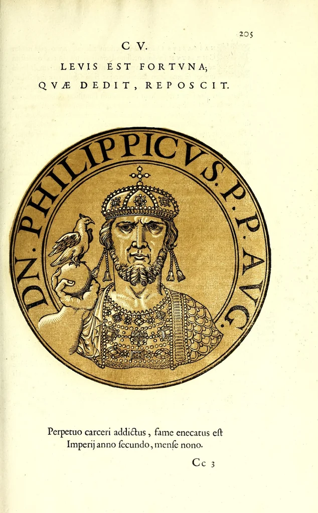 An illustration from Romanae et Graecae antiquitatis monumenta, e priscis numismatibus eruta, 1644, leaf 227