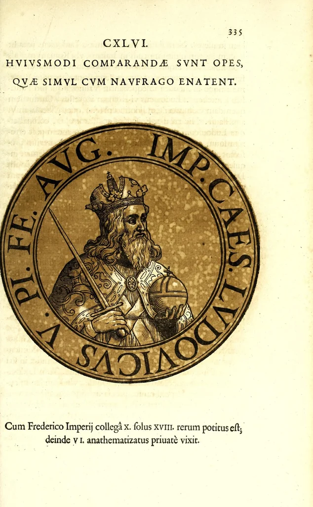 An illustration from Romanae et Graecae antiquitatis monumenta, e priscis numismatibus eruta, 1644, leaf 357
