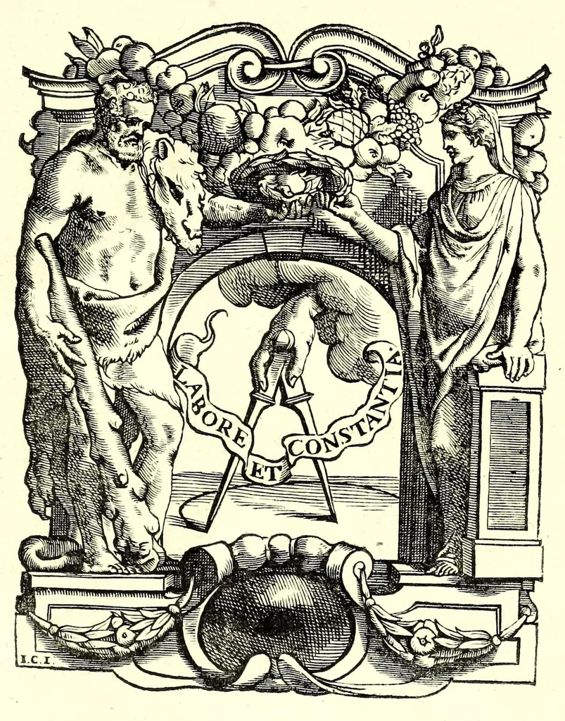An illustration from Romanae et Graecae antiquitatis monumenta, e priscis numismatibus eruta, 1644, leaf 449