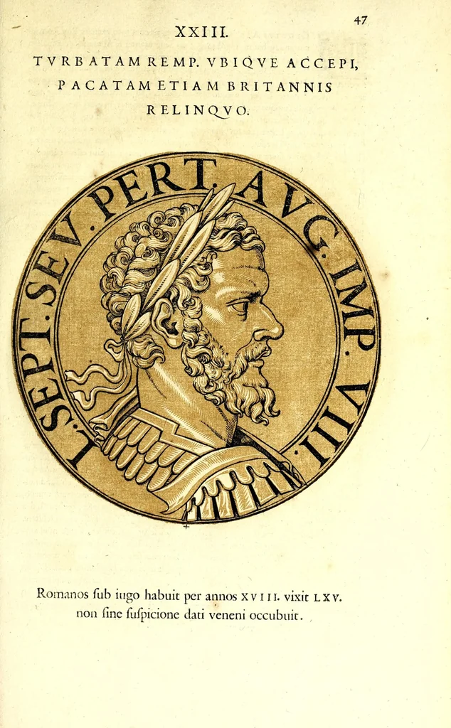 An illustration from Romanae et Graecae antiquitatis monumenta, e priscis numismatibus eruta, 1644, leaf 69