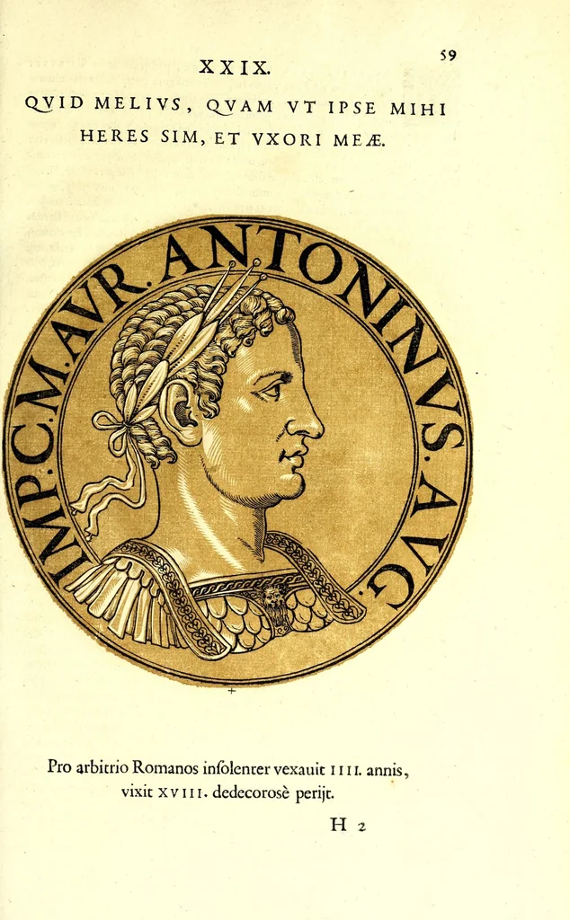 An illustration from Romanae et Graecae antiquitatis monumenta, e priscis numismatibus eruta, 1644, leaf 81