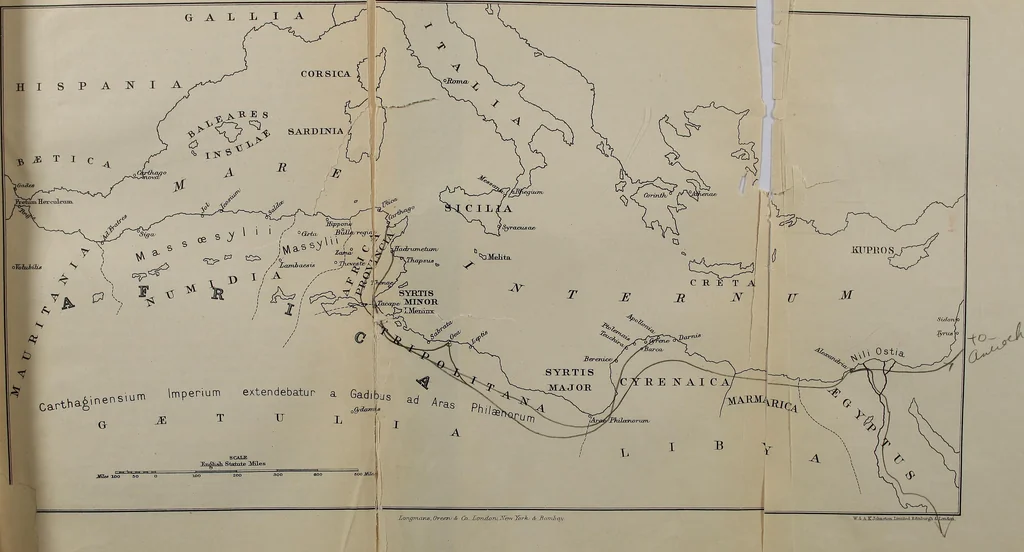 An illustration from Roman Africa; an outline of the history of the Roman occupation of North Africa, based chiefly upon inscriptions and monumental remains in that country. With 30 reproductions of original drawings by the author, and two maps, 1902, leaf 30