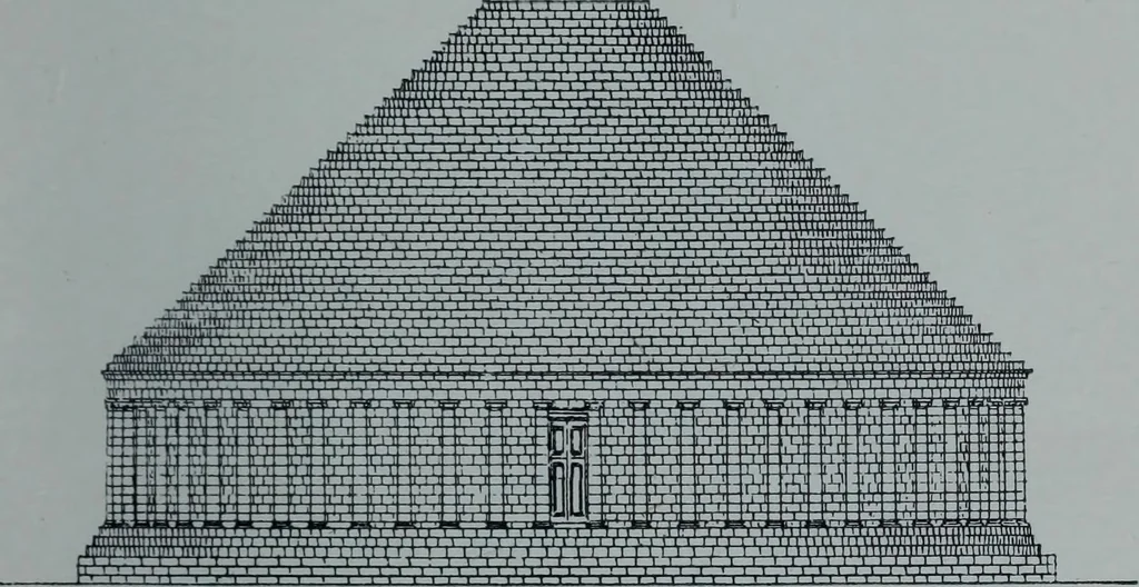 An illustration from Roman Africa; an outline of the history of the Roman occupation of North Africa, based chiefly upon inscriptions and monumental remains in that country. With 30 reproductions of original drawings by the author, and two maps, 1902, leaf 68