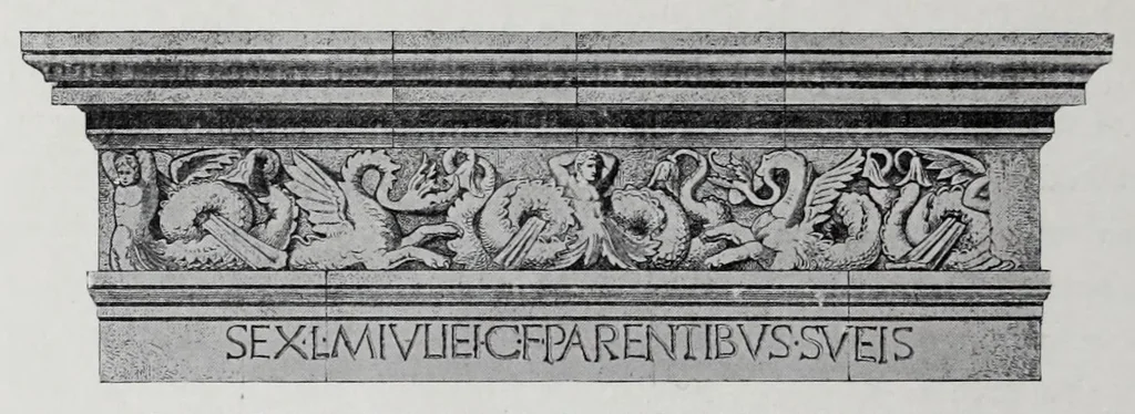 An illustration from Roman art : some of its principles and their application to early Christian painting, 1900, leaf 148