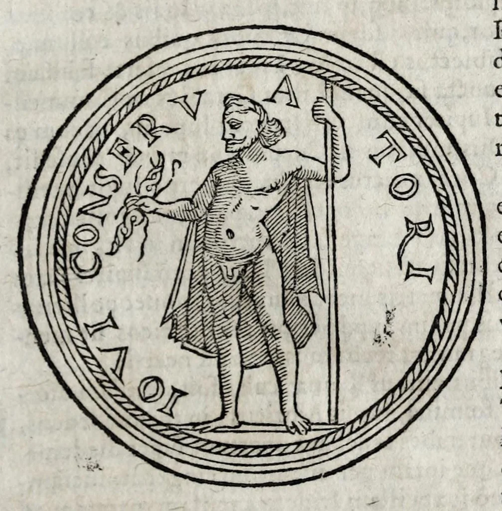 An illustration from Romanarum antiquitatum libri decem : ex variis scriptoribus summa fide singularique diligentia collecti, 1609, leaf 95