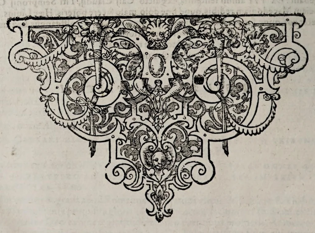 An illustration from Romanarvm antiqvitatvm libri decem : ex variis scriptoribus summa fide singularique diligentia collecti, 1583, leaf 510