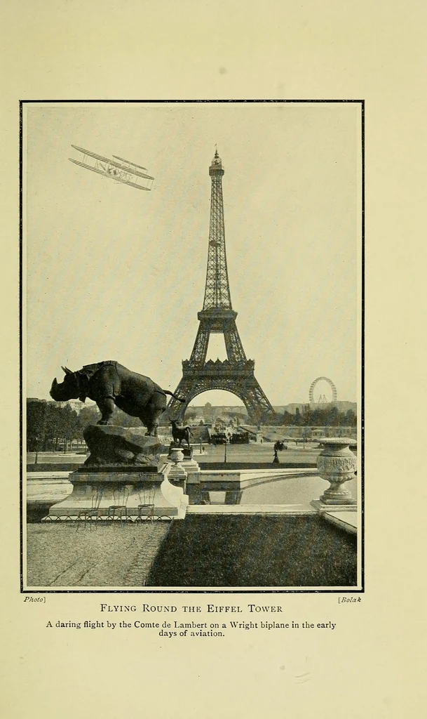 An illustration from The romance of aeronautics, an interesting account of the growth & achievements of all kinds of aerial craft, 1912, leaf 223