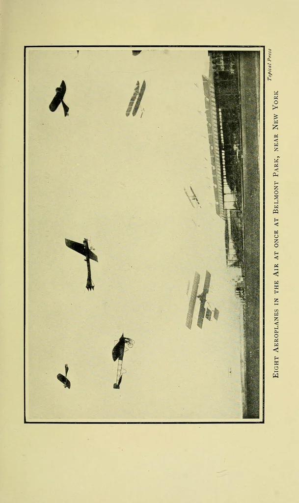 An illustration from The romance of aeronautics, an interesting account of the growth & achievements of all kinds of aerial craft, 1912, leaf 61