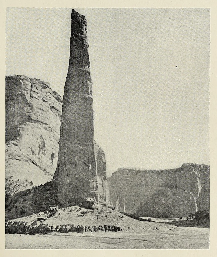An illustration from The romance of the Colorado River : the story of its discovery in 1540, with an account of the later explorations, and with special reference to the voyages of Powell through the line of the great canyons, 1903, leaf 101