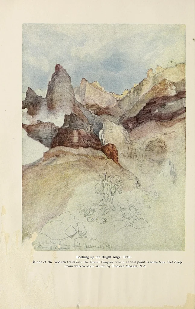 An illustration from The romance of the Colorado River : the story of its discovery in 1540, with an account of the later explorations, and with special reference to the voyages of Powell through the line of the great canyons, 1903, leaf 14