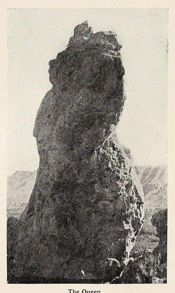 An illustration from The romance of the Colorado River : the story of its discovery in 1540, with an account of the later explorations, and with special reference to the voyages of Powell through the line of the great canyons, 1903, leaf 210