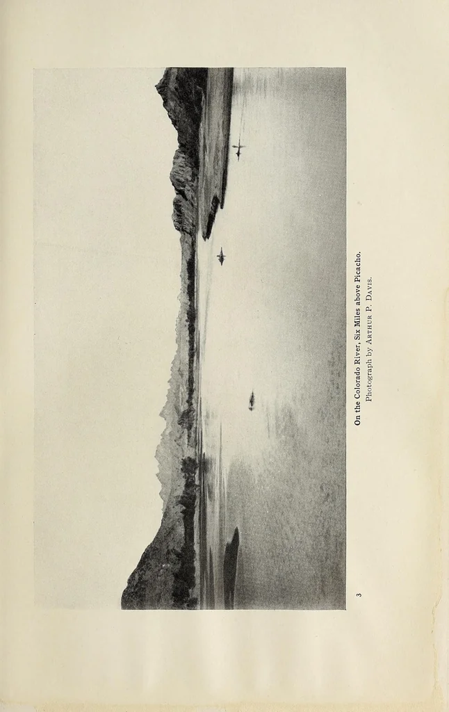 An illustration from The romance of the Colorado River : the story of its discovery in 1540, with an account of the later explorations, and with special reference to the voyages of Powell through the line of the great canyons, 1903, leaf 53